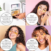 Under Eye Mask - Reduce Dark Circles, Puffy Eyes, Undereye Bags, Wrinkles - Gel Under Eye Patches, Vegan Cruelty-Free Self...