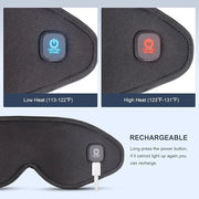 Heated Eye Mask Cordless, Warm Eye Compress for Dry Eyes, Eye Heating Pad for Travel, Dry Eye Mask Heat Therapy for Soothe...