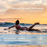 Transparent Mineral Sunscreen SPF 30, Non Nano Zinc Oxide Reef Safe Sunblock for Sensitive Skin, Biodegradable Broad Spect...