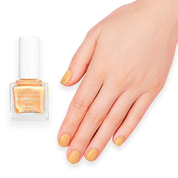 Pacifica Natural Nail Polish – Plant Magic Orange Nail Polish - Plant Based, Non-Toxic & Clinically Tested - Lasting Color...