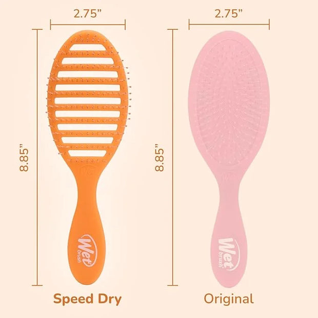 Wet Brush Speed Dry Hair Brush, Orange Crush (Summer Quencher) - Vented Design & Soft HeatFlex Bristles Are Blow Dry Safe ...
