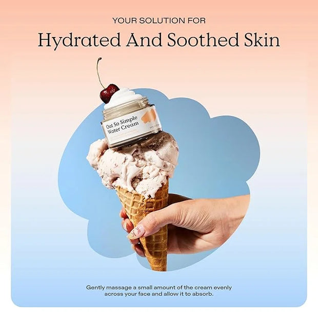 KraveBeauty Oat So Simple Water Cream, Enriched With Oat & Squalane To Soothe & Lock In Moisture, Everyday Moisturizer, Fo...