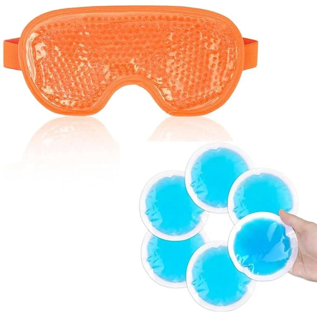 NEWGO Cold Eye Mask Cooling Eye Mask for Dry Eyes and Small Ice Packs for Injuries - Product Image