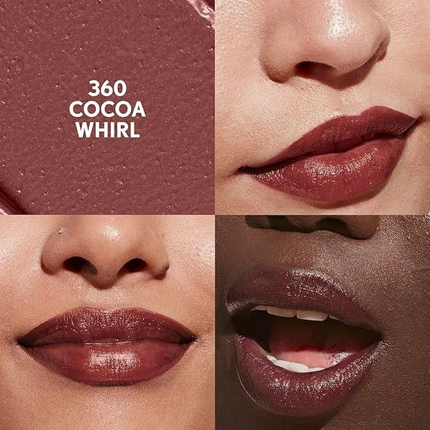 COVERGIRL Clean Lip Color, Cocoa Whirl, Satin Finish, Squalane, Avocado & Aloe, Carmine-Free, Non-Drying, 0.12oz - Product...