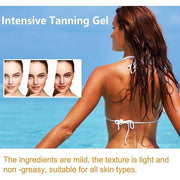 2PCS Luxury Intensive Tanning Gel, Intensive Tanning Luxe Gel, Natural Tanning Accelerator Cream Gel for Natural Tan Skin,...