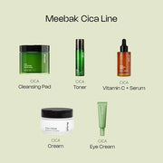 Meebak Eye Cream with Bakuchiol, Caffeine & Cica | Korean Anti-Aging Eye Treatment for Puffy Eye Bags, Dark Circles, Fine ...