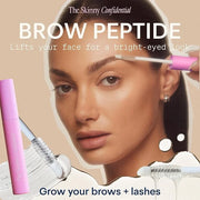 The Skinny Confidential Brow Peptide Serum for Eyebrow & Eyelash Growth - Lengthen, Strengthen & Thicken Brows & Lashes fo...