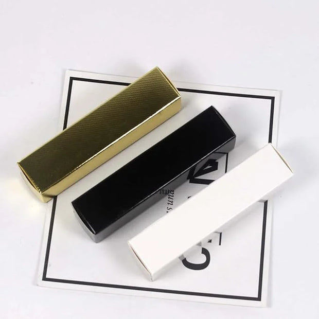 COSIDEA 25 PCS Golden 5ml lip gloss tube paper box packing boxes for crown lipgloss tubes 23 * 23 * 98mm - Product Image