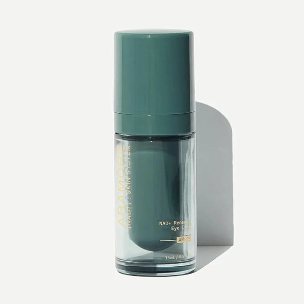 NAD+ Renewing Eye Cream with Retinol - Brightens Dark Circles, De-Puffs, Smooths Lines, Hydrates, & Energizes Under-Eye Ar...
