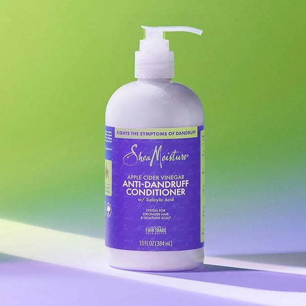 SheaMoisture Hair Care System Anti-Dandruff For Stronger Hair & Healthier Scalp Conditioner Formulated With Apple Cider Vi...