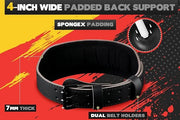 Jaffick Weight lifting Belt for 7MM Leather Pro 4 Inch - Product Image