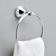 Delta Foundations (1-Pack) Hand Towel Holder Polished Chrome Towel Racks for Bathroom Wall Round Towel Ring Holder for Bat...