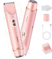 Glow Aura Womens Shaver, Bikini Trimmer for Women, Glow Aura Electric Razor, Comfort 2 in 1 Electric Lady Shaverr, Dual He...