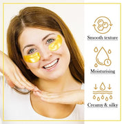 30PCS Lip Mask & Under Eye Patches Skincare Set,Moisturizing Gold Under Eye Masks,Pink Lip Masks Skin Care Set for Lip & E...