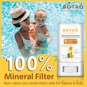 baby Mineral Sunscreen Stick 100% Zinc Oxide SPF 50+ Water Resistant UVA/UVB Protection Easy to Apply Fragrance Free, babi...