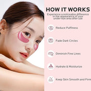 Dr. Pure Under Eye Patches for Puffiness: Caffeine Eye Mask for Dark Circles and Puffy Eyes with Niacinamide Hyaluronic Ac...
