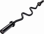 47in Black Zinc Olympic EZ Super Curl Bar - Product Image