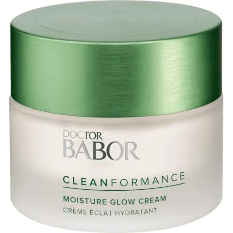 BABOR CLEANFORMANCE Moisture Glow Cream, Travel Daily Moisturizer with Light-Reflecting Pigments, Instant Glow and Hydrati...