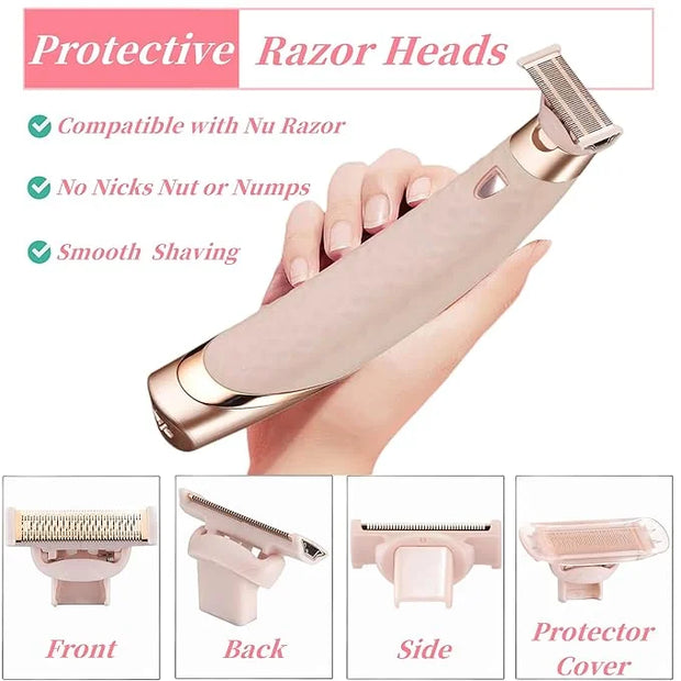 Razor Replacement Heads Compatible with Flawless Nu Razor,Body Replacement Heads for Finishing Touch Flawless Razor for Wo...