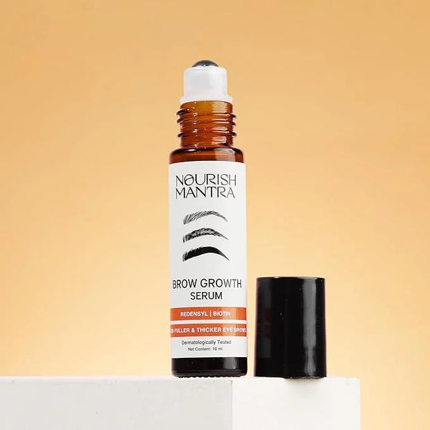 Nourish Mantra Eyebrow Growth Serum | Formulated with Redensyl, Biotin, Peptides & Amino Acids | Natural Eyebrow Serum and...