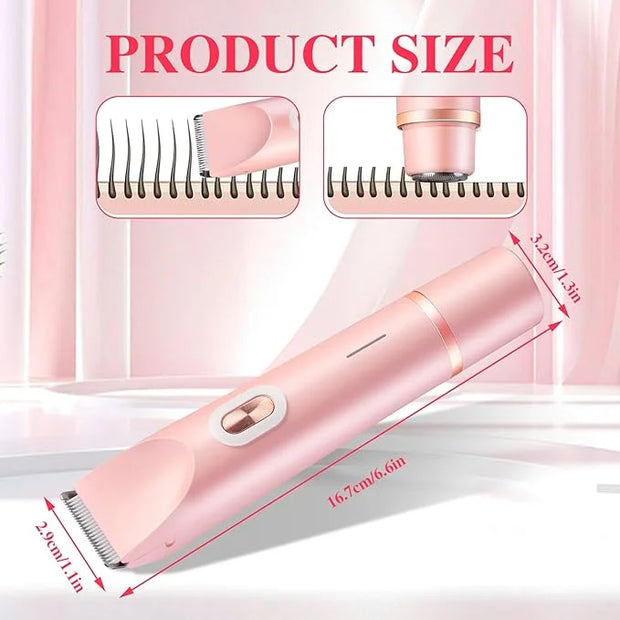 Glow Aura Womens Shaver, Bikini Trimmer for Women, Glow Aura Electric Razor, Comfort 2 in 1 Electric Lady Shaverr, Dual He...