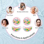 ZNÖCUETÖD Reusable Gel Eye Pads for Puffiness & Dark Circles - Cold/Warm Therapy Compress with Cooling Under Eye Patches, ...
