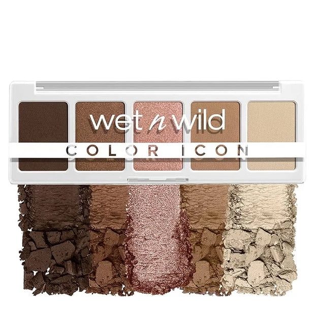 wet n wild Color Icon Eyeshadow Makeup 5 Pan Palette, Matte, Shimmer, Metallic, Long Wearing, Rich Buttery Pigment, Cruelt...