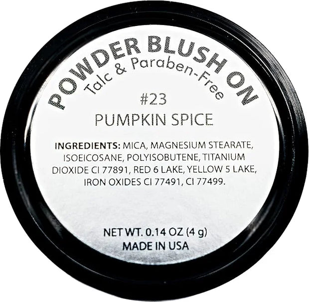 Pumpkin Spice Orange Peach Blush Pressed Cheek Blush Color Contour Powder, Talc & Paraben Free, 4 Grams, No Animal Testing...