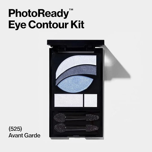 REVLON PhotoReady Eye Contour Kit, Eyeshadow Palette with 5 Wet/Dry Shades & Double-Ended Brush Applicator, Avant Garde (5...