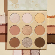 ColourPop Feelin' Bubbly Eyeshadow Palette - Brown & Gold Palette with Metallic and Matte Finishes - High-Pigment Eye Make...
