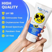 Rubber Ducky | Vitamin E Sunscreen with SPF 50, Water-Resistant Sunscreen for Face and Body | Broad Spectrum Lotion, Oil-F...