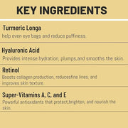 Lumibalm for Under Eye Bags, Turmeric Retinol Eyes Stick, Turmeric Eye Cream Stick, Retinol Eye Cream Sticks, Under Eye Cr...