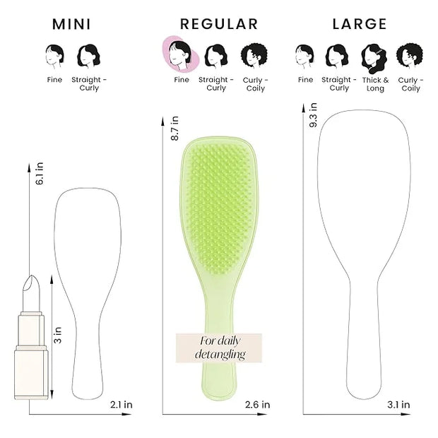 Tangle Teezer Plant-Based Ultimate Detangler Brush, Dry & Wet Hair Brush, Eliminates Knots & Reduces Breakage for Color-Tr...