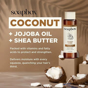 Soapbox Shampoo and Conditioner Set with Coconut Oil, Jojoba Oil, Aloe and Shea Butter to Moisturize and Nourish for All H...