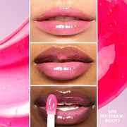 COVERGIRL Clean Fresh Yummy Gloss - My Strawbooty + Eye Enhancer, Intense Black, 3D Mascara - Product Image