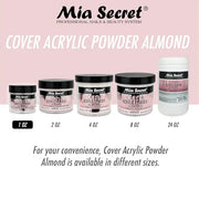 Mia Secret Acrylic Powder Cover Almond 1 oz. - Product Image