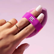 Real Techniques Miracle 2-In-1 Powder Puff, Dual-Sided, Full-Size Makeup Blending Puff, Reversible Elastic Band, Precision...