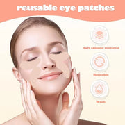 2 Pairs Silicone Reusable Eye Patches, Under Eye Mask Patches for Reduce Eye Wrinkle and Fine Lines Skin Care - Product Image
