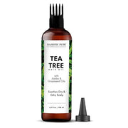 Majestic Pure 100% Pure Tea Tree Oil with Biotin for Hair Care, Strengthening, Nourishing, and Volumizing Formula with Joj...
