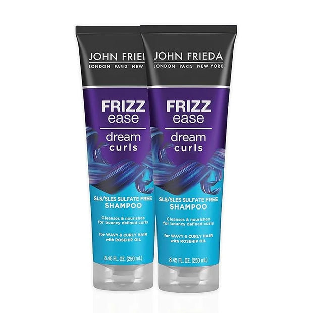 John Frieda Anti Frizz, Frizz Ease Dream Curls Shampoo, SLS/SLES Sulfate Free Shampoo for Curly Hair, Helps Control Frizz,...