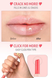 self beauty Veganize Collagen Lip Glass Balm - Hydrating Lip w/Hyaluronic Acid - Vegan Korean Lip Balm Moisturizing Lip Ca...