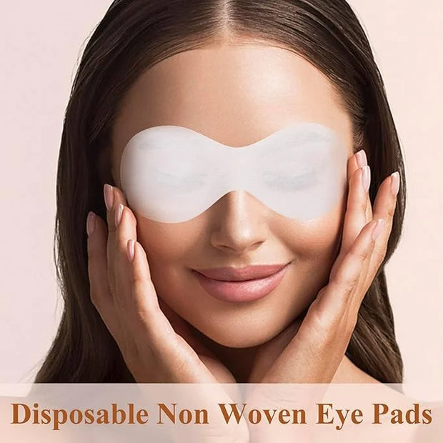 100 Sheets Disposable Eye Care Mask, Non-Woven Cotton Eye Pads for DIY Skincare, Clear Eye Mask Paper Beauty Sheets for Be...