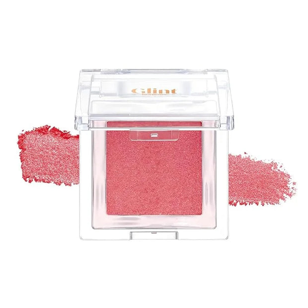 Glint Baked Blush (Strawberry Smoke, 0.08oz) - Long-Lasting, All-Day Face Blush Powder for a Natural Look. Korean Skin Car...