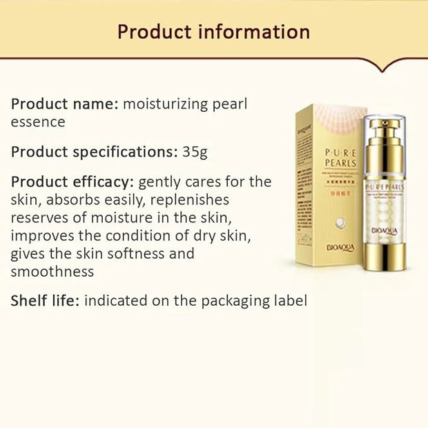 BIOAOUA Pure Pearls Skin Silky Flawless Refreshing Eye Cream Essence Beautiful Moisturized Skin Oil Control 35g - Product ...