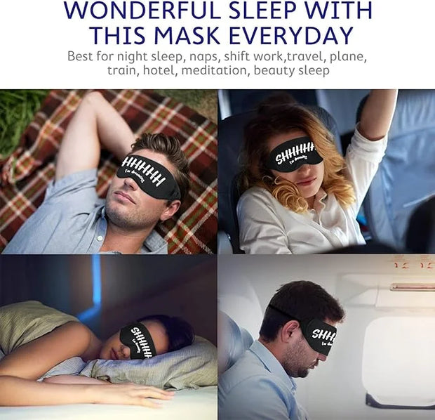 Mavogel Cotton Sleep Mask - Sleep Eye Mask for Women Men, Light Blocking Night Eyemask, Super Soft and Comfortable Eye Cov...
