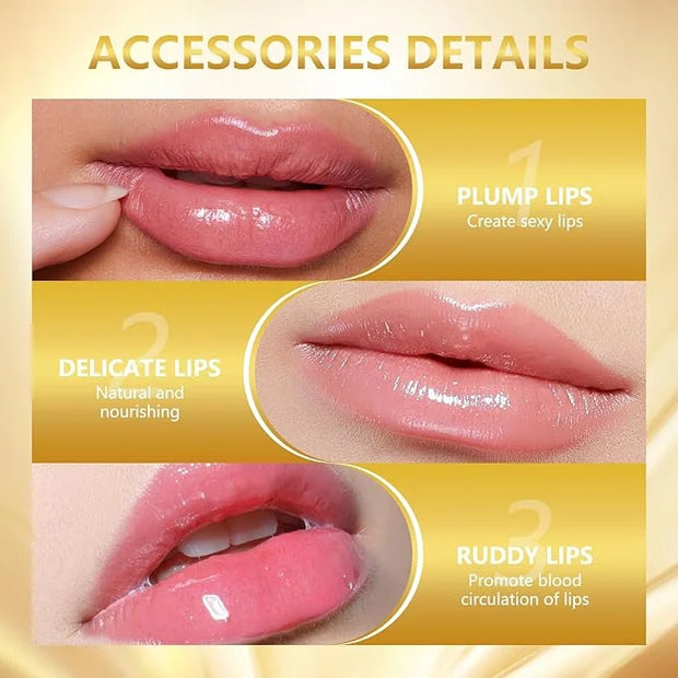 Transferproof Color Changing Lipstick, Gold Crystal Ph Lipstick Color Changing Lipsticks for Women Girls, Temperature Chan...