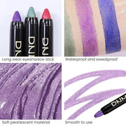 evpct 2Pcs Cream Eyeshadow Sticks Set for Eyes Waterproof, Blue Shimmer & Purple Shimmer Matte Eye shadow Stick Pencil Pen...