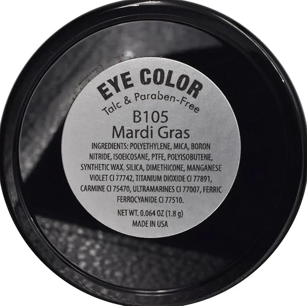 Mardi Gras Shimmering Purple Pink Violet Pressed Powder Single Vegan Eyeshadow; Talc, Paraben & Cruelty Free - Product Image