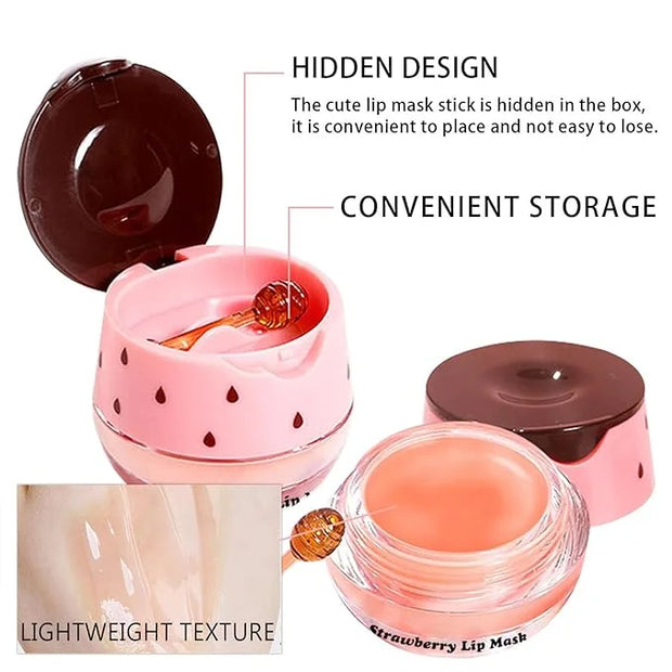 Bee Lip Balm Honey Pot, Apple Lime)