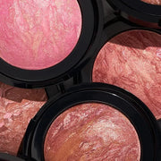 LAURA GELLER NEW YORK Baked Blush-n-Brighten Marbleized Blush + Angled Brush (02 Pink Buttercream, 47mm) - Product Image
